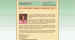 Desktop Screenshot of carolynmurphypsychologist.com