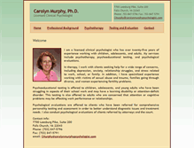 Tablet Screenshot of carolynmurphypsychologist.com